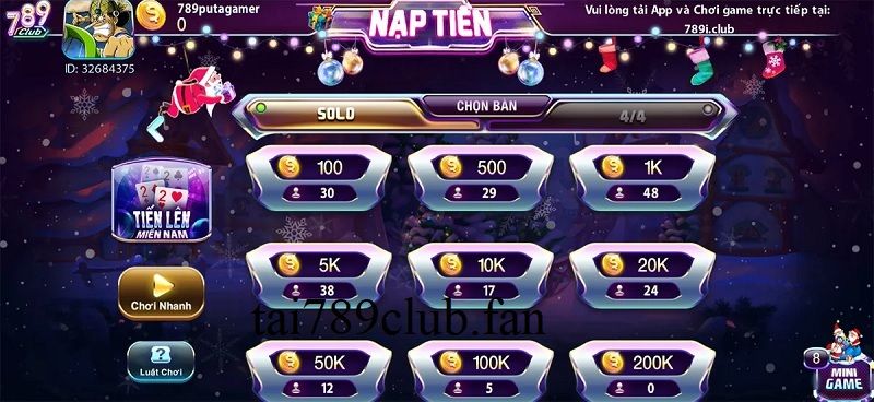 Luật chơi Tiến lên miền Nam tại cổng game 789club